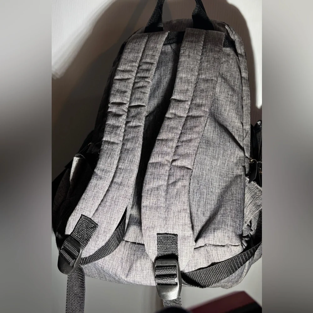 Baby boom gray diaper backpack
